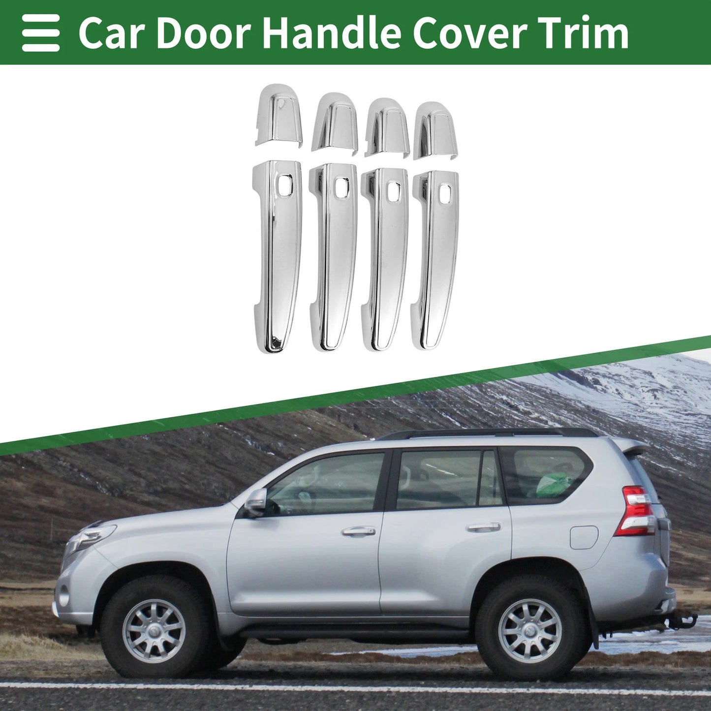 Door Handle Cover Trim for Chevrolet Equinox (2018–2023) - Silver Tone