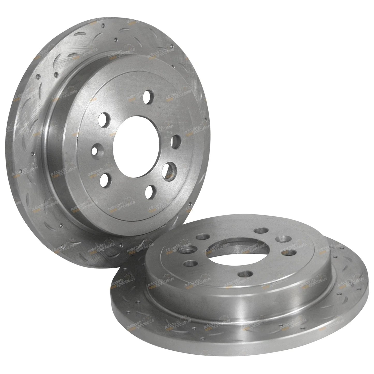 Rear Disc Rotors Slotted & Dimpled for Ford Falcon AU (2000 - 2002)