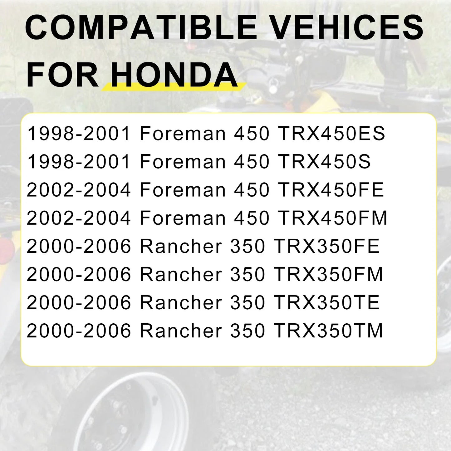 Carb Filter/Intake Manifold for Honda Rancher 350 (2000–2006)