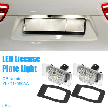 2X LED License Plate Light Assembly No.YL8Z13550AA for Ford Escape (2001–2007)