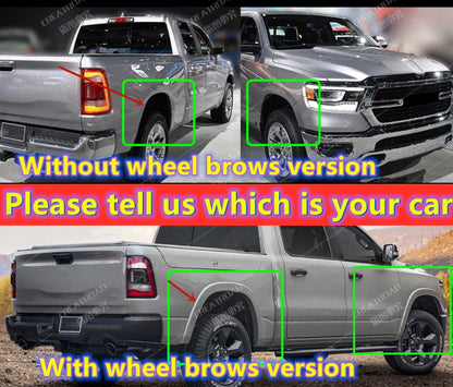 4Pcs Splash Guards Mud Flaps for Dodge Ram 1500 (2019–2022)