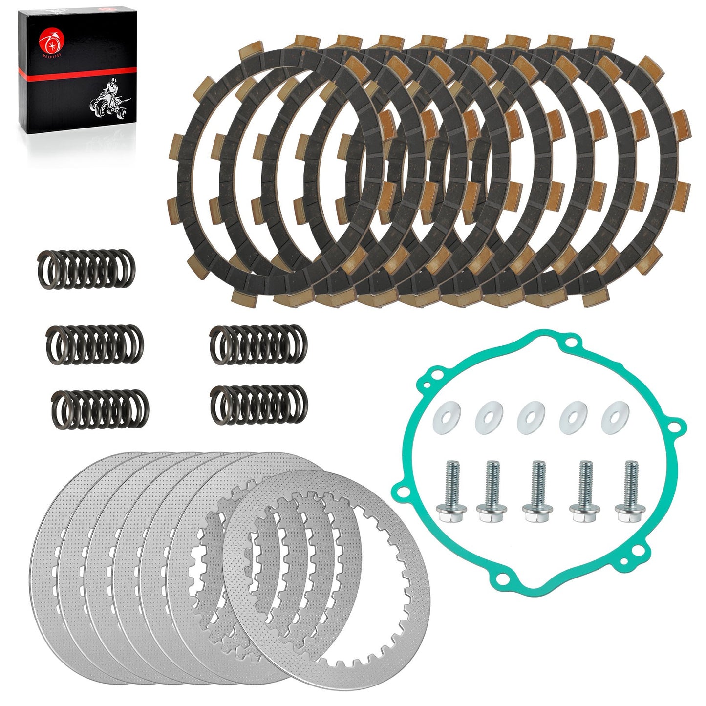 Clutch Friction Steel Plates Set for Yamaha YZ125 (1994–2004)