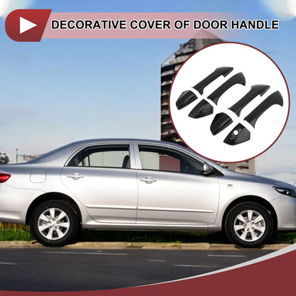 Set of 4 Car Door Handle Covers for Honda Accord (2008–2012) Black ABS