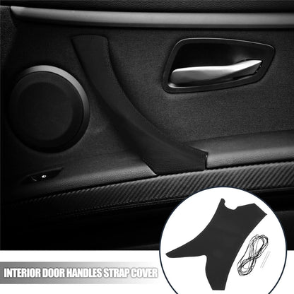 Interior Door Handles Strap Cover Hand Sewing Front Rear Right for BMW 3 Series