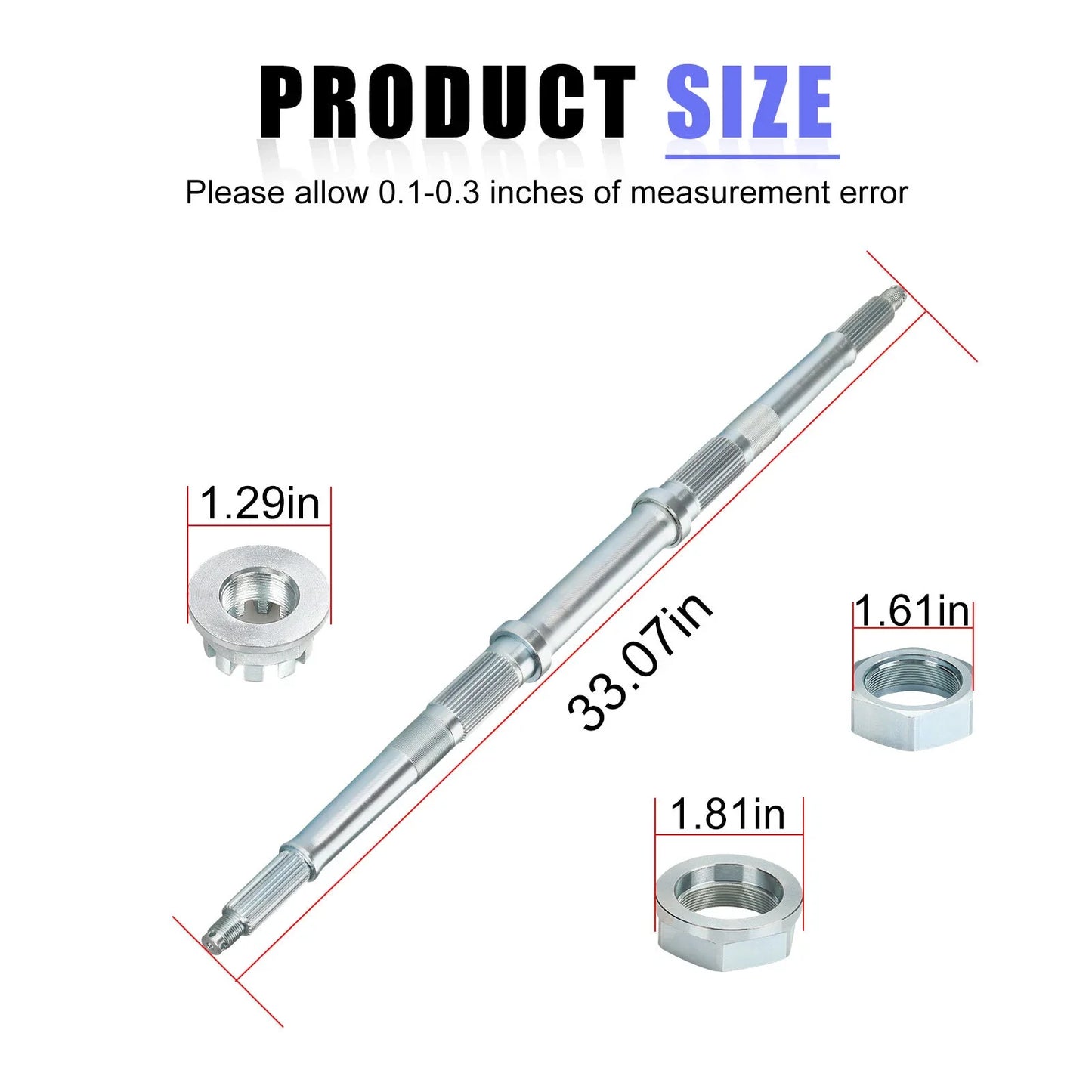Rear Wheel Axle Shaft for Honda FourTrax TRX300 TRX300FW (1993-2000)
