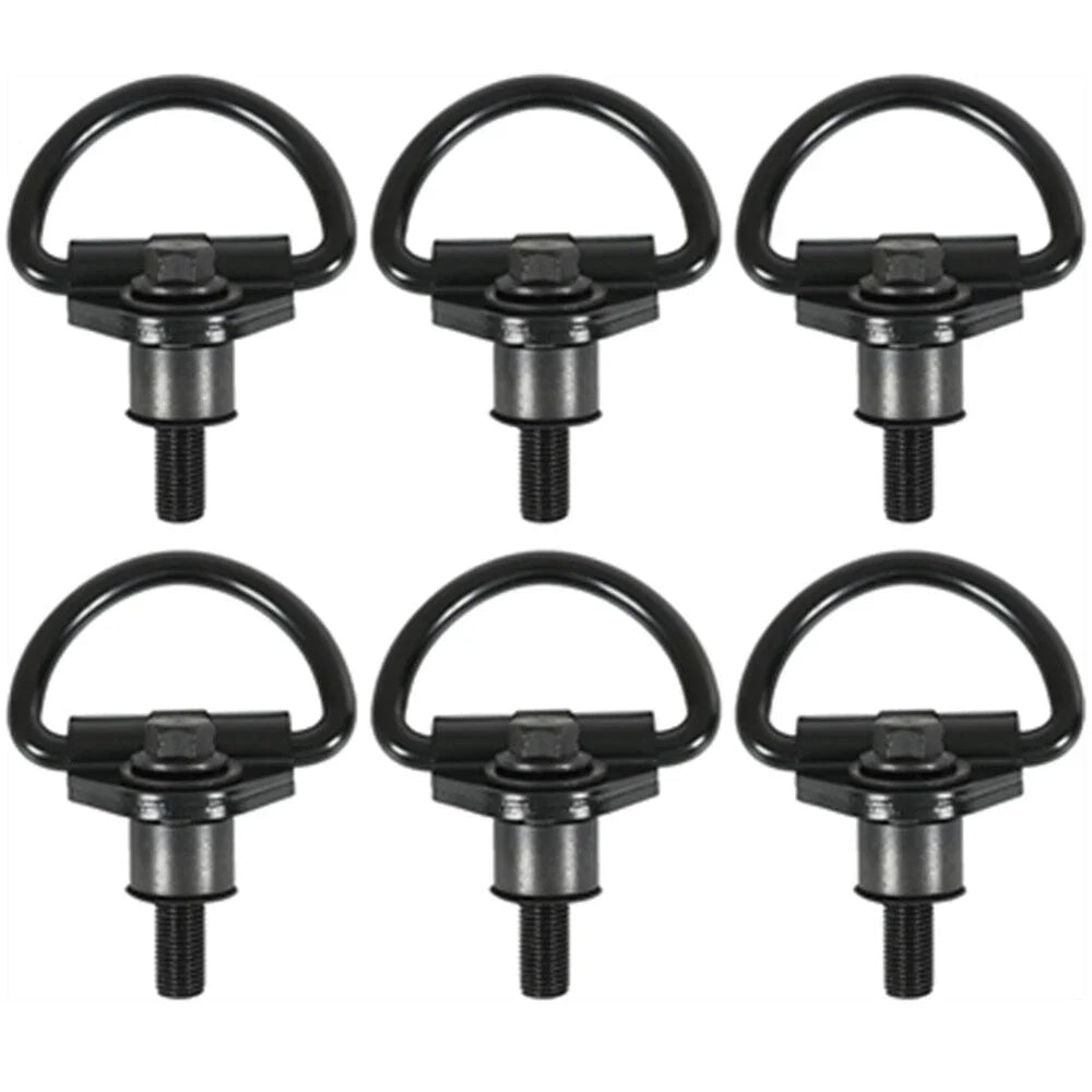 6 x Steel Cargo Hooks for Ford Transit 150 250 350 Van (2014-2023)