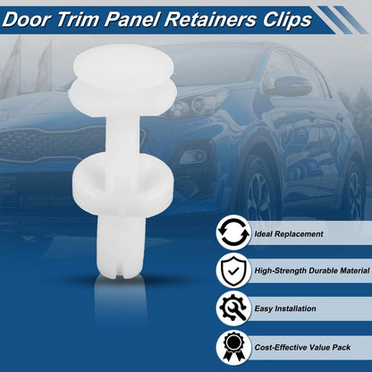 Set of 25 Door Trim Clips for Cadillac Escalade (1999–2000) No.15960325 Plastic White