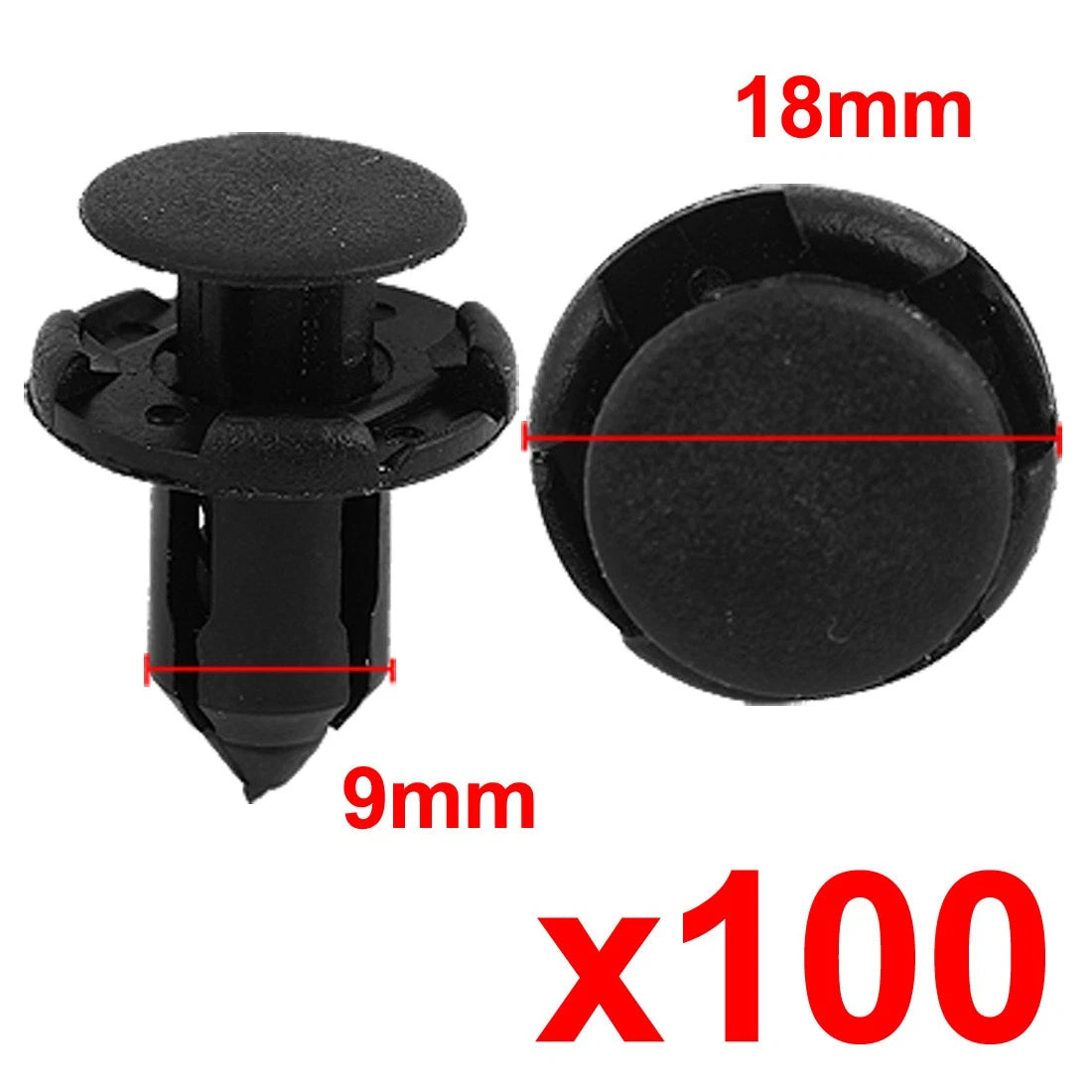 100Pcs Push Type Mudguard Retainer Bumper Clip MR200300 for Mitsubishi Honda