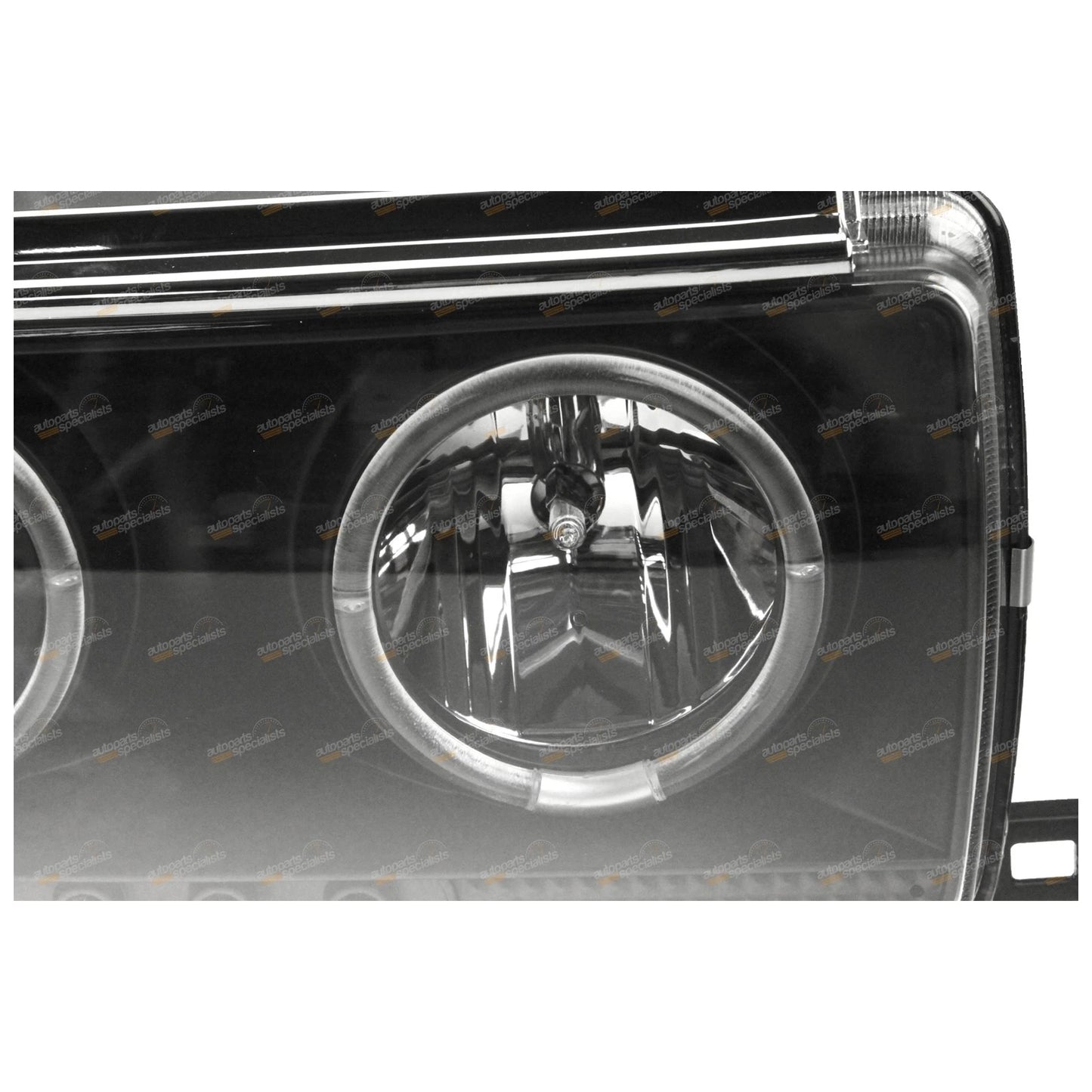 Black Halo Projector Headlights with LED for Landcruiser HDJ81V (1990–1997)