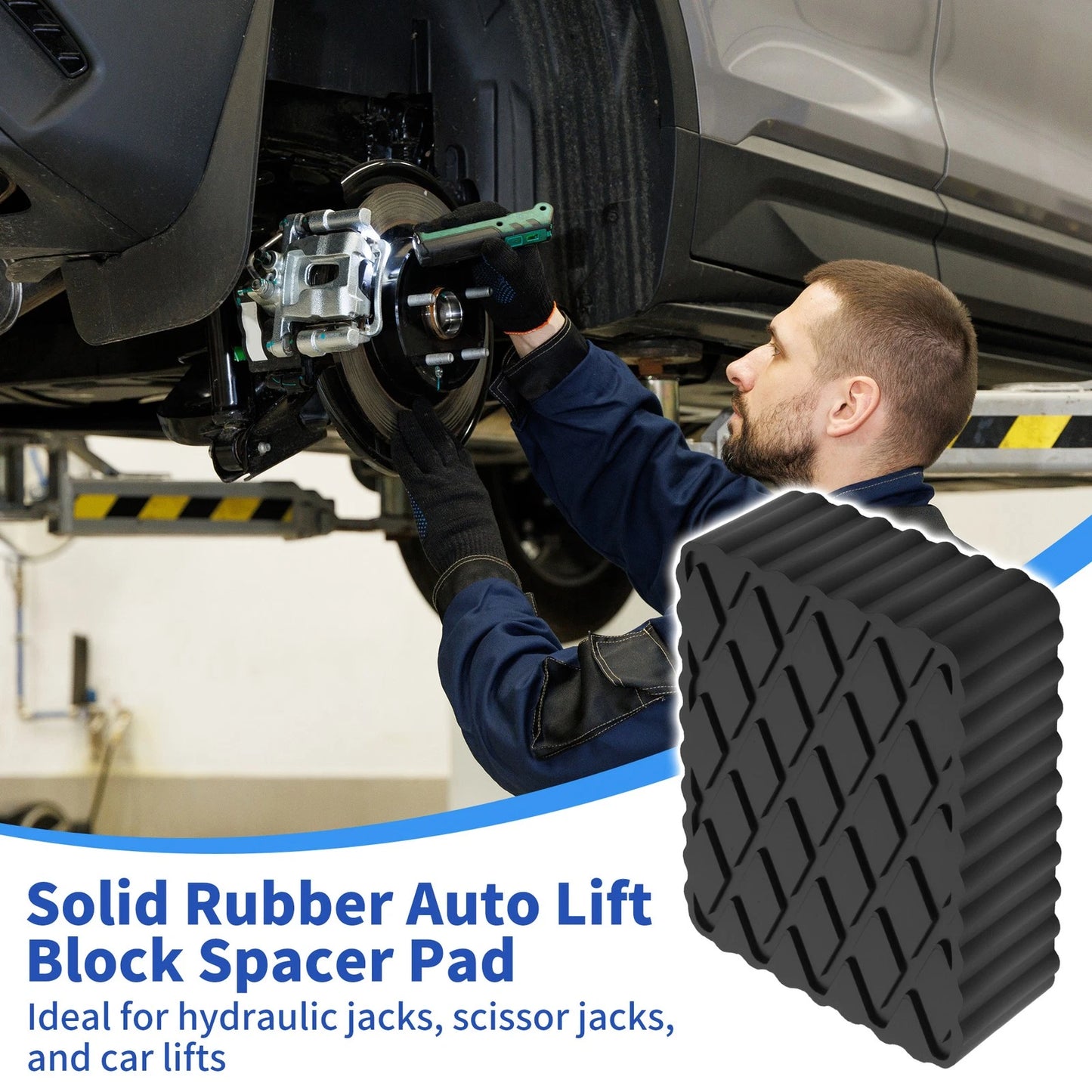 Universal Car Jack Pads 6.3" x 4.7" x 2" Rubber Adapter