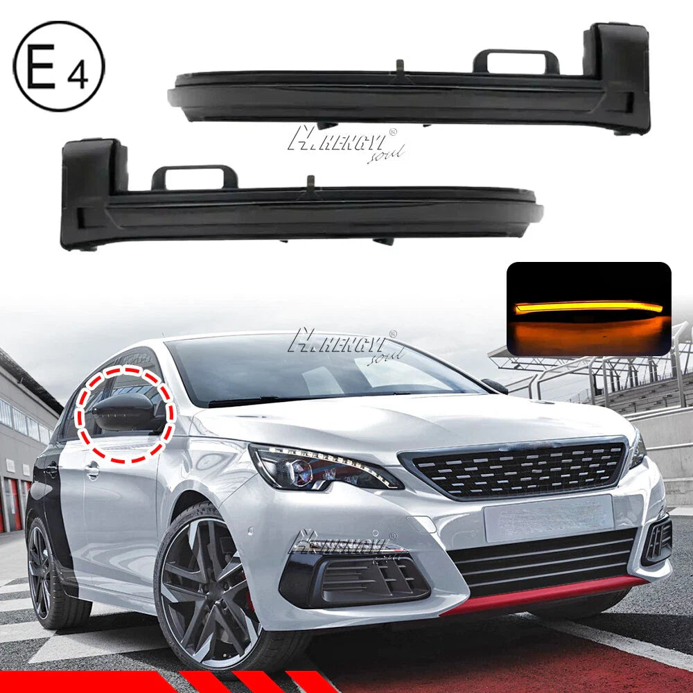 LED Wing Mirror Lamp Turn Signal Light for Peugeot 308 (2013–2019)