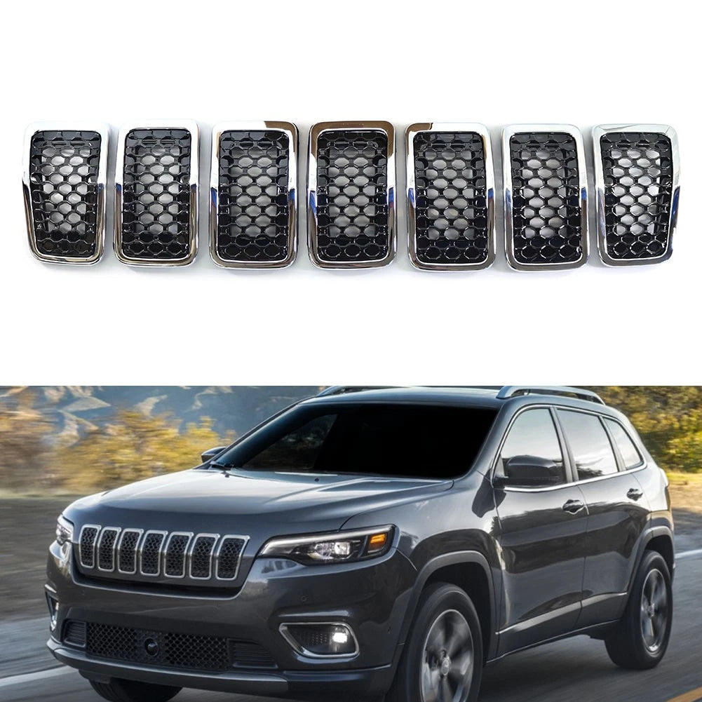 Chrome Fog Light Lamp Cover Bezel for Jeep Grand Cherokee (2017–2021)