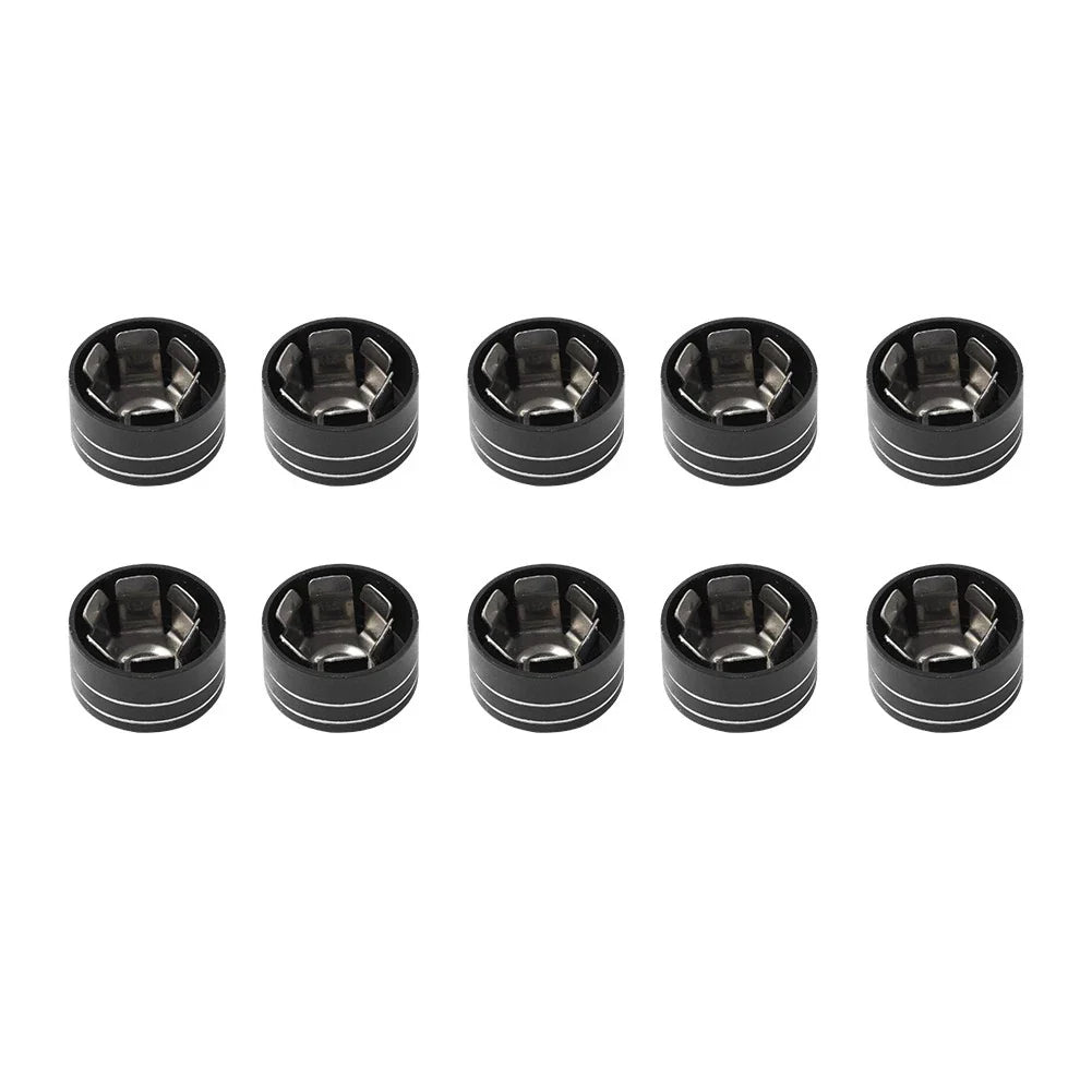 10 x CNC 11mm-14.6mm Engine Bolt Topper Caps for Harley Dyna Softail (2006-2023)