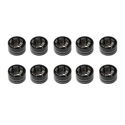 10 x CNC 11mm-14.6mm Engine Bolt Topper Caps for Harley Dyna Softail (2006-2023)