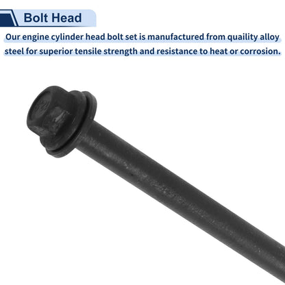 Cylinder Head Bolt Set for Honda CR-V 1.8L L4 (1997–2001) No.HBK215