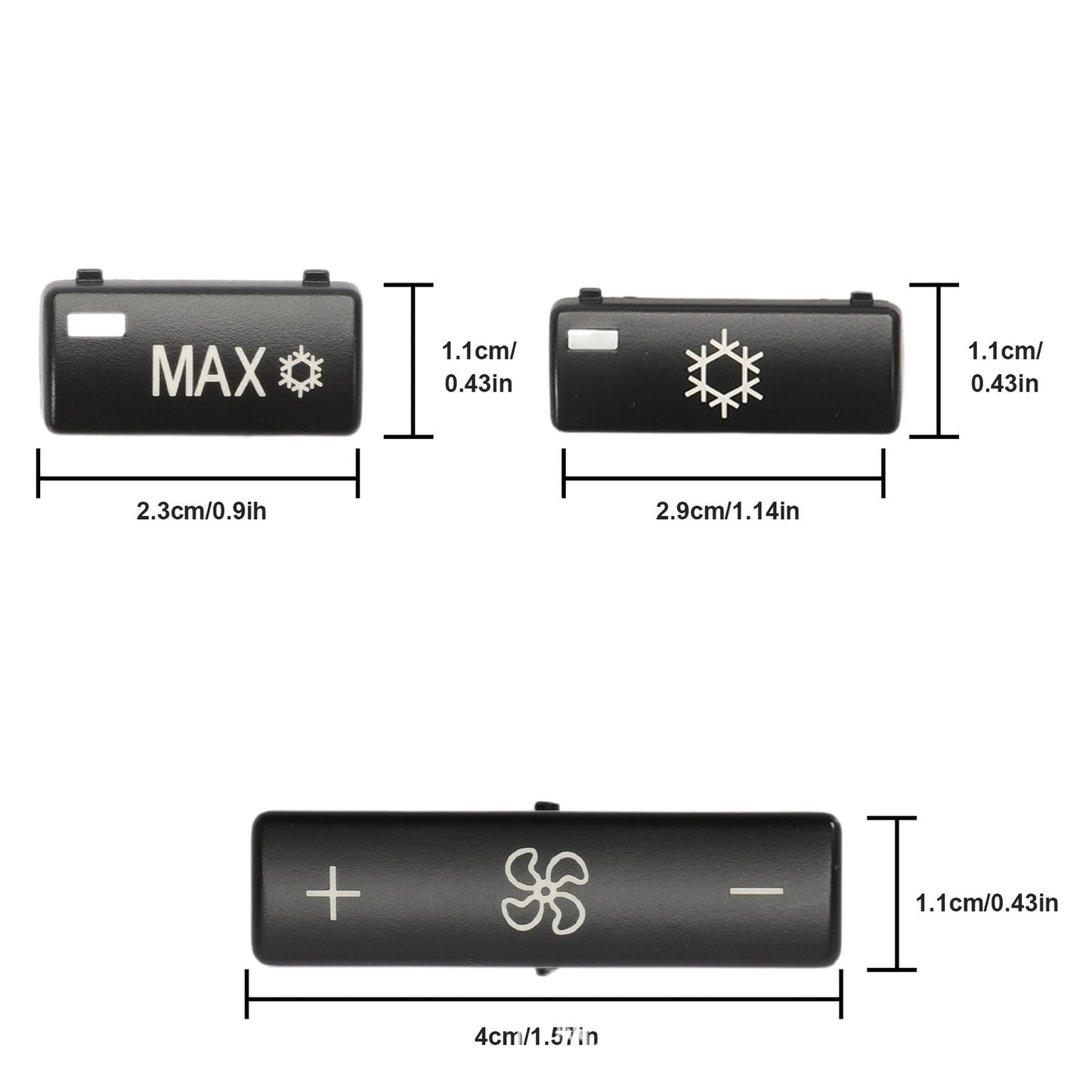 Air Conditioning Panel Switch Buttons for BMW X5 E53, 5 Series E39 (1999–2006)