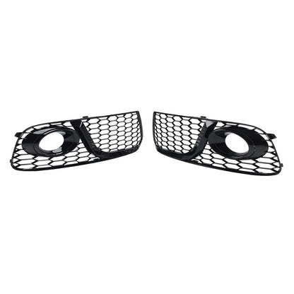 Front Bumper Honeycomb Fog Light Grille with ACC Caps for Audi A4 S4 (2019–2020)