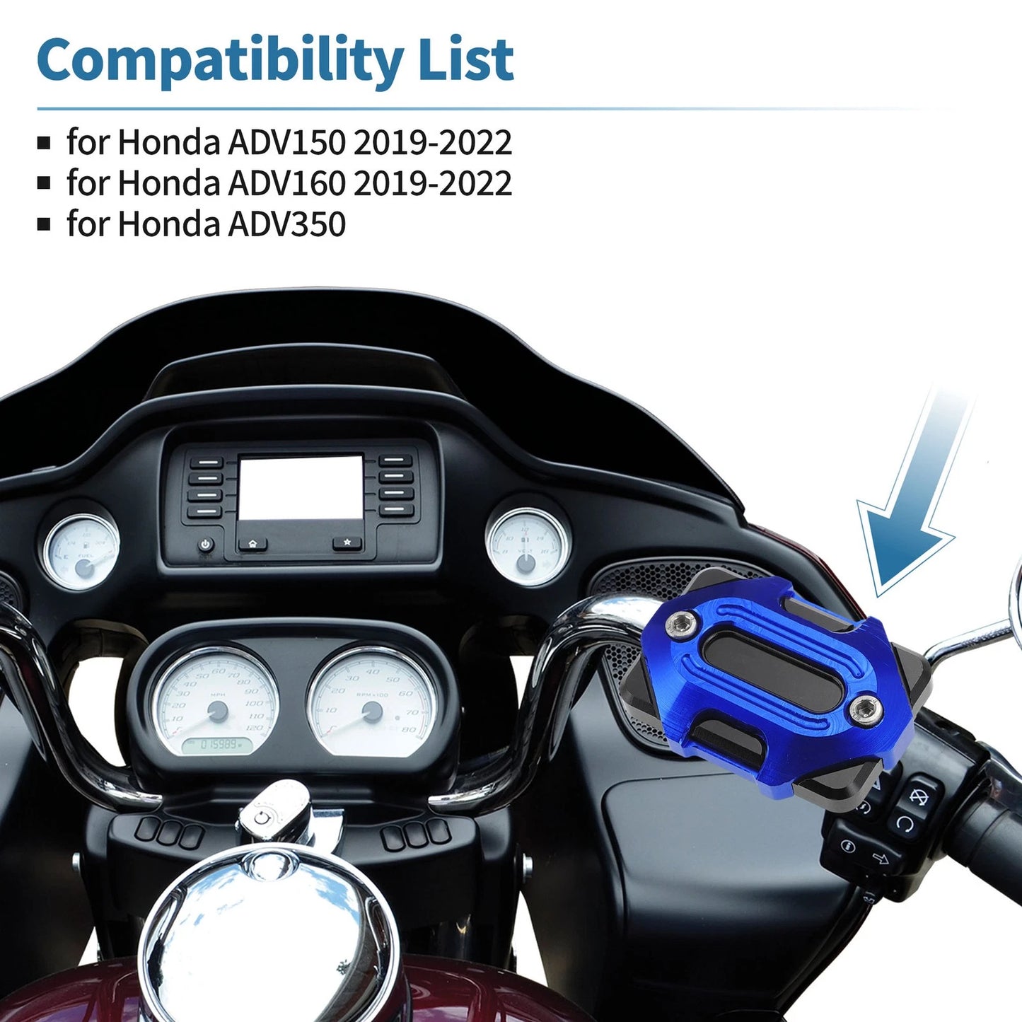 Set of 1 Motorcycle Oil Cup Filter Aluminum Alloy Blue