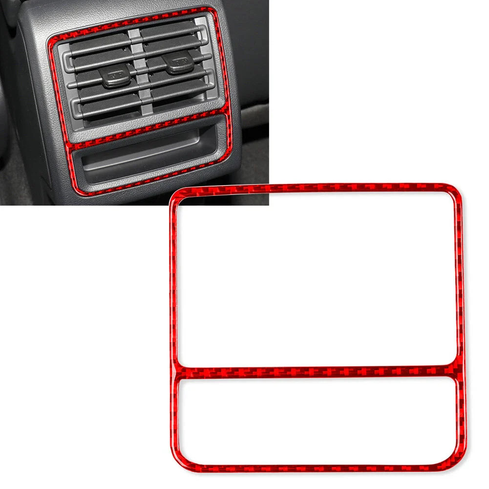 Rear Seat Air Vent Outlet Cover Frame Red for VW Golf 8 (2021-2023)