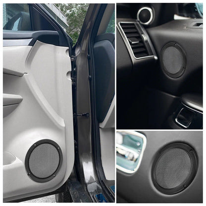 4 x 6.5 Inch Car Door Speaker Grills Covers Mesh Guard Black