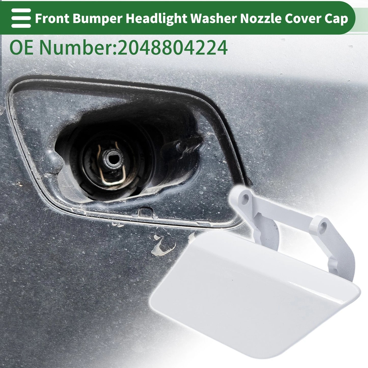 Bumper Headlight Washer Nozzle Cover Cap for Mercedes-Benz