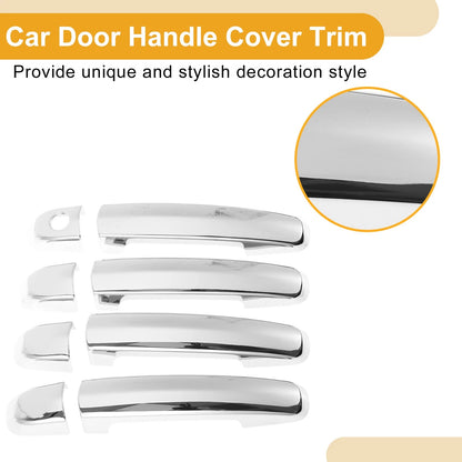 Car Door Handle Cover Trim for Suzuki Swift (2005–2017) Silver Tone