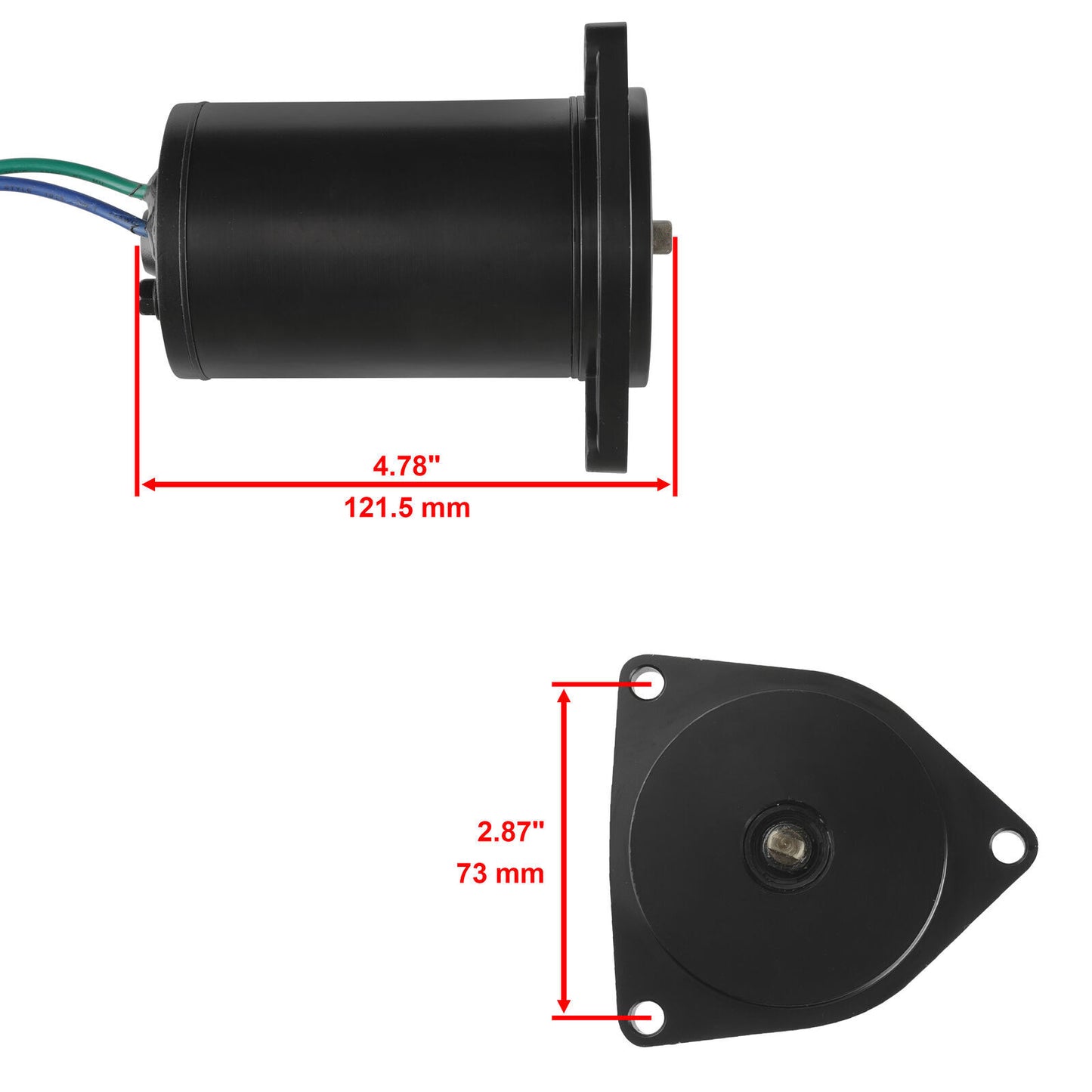 Power Trim Motor for Yamaha Outboard 50-90 HP (Replaces 6H1-43880-02)