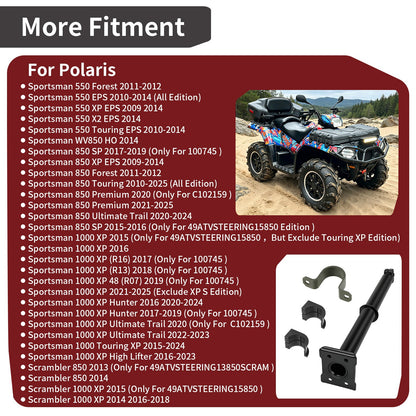 Steering Post Shaft Stem & Bushing for Polaris Scrambler XP 850 1000 (2013–2020)