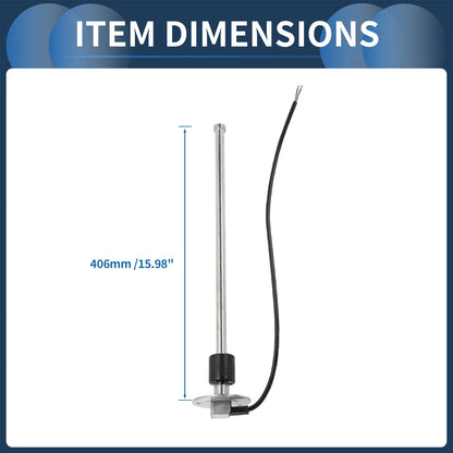 Fuel Sending Unit and Gauge Kit 240-33 Ohm for Boat Car Truck (406mm)