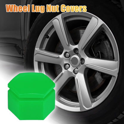 20 Pcs Wheel Lug Nut Cover for Land Rover Range Rover Sport (2006–2013) Green