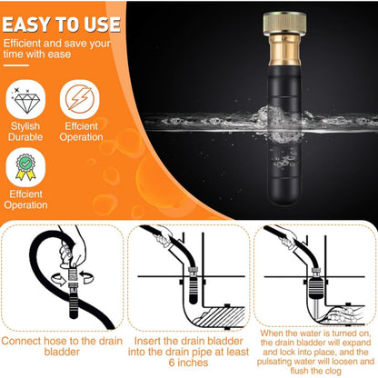 Drain Cleaning Bladder for 1" to 2" Drain Pipe