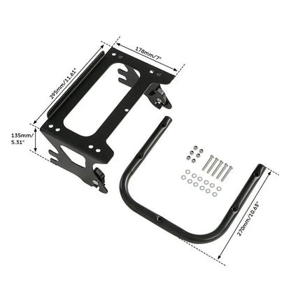 Detachable 2-Up Luggage Rack Docking Kit for Harley Touring (1997-2008)