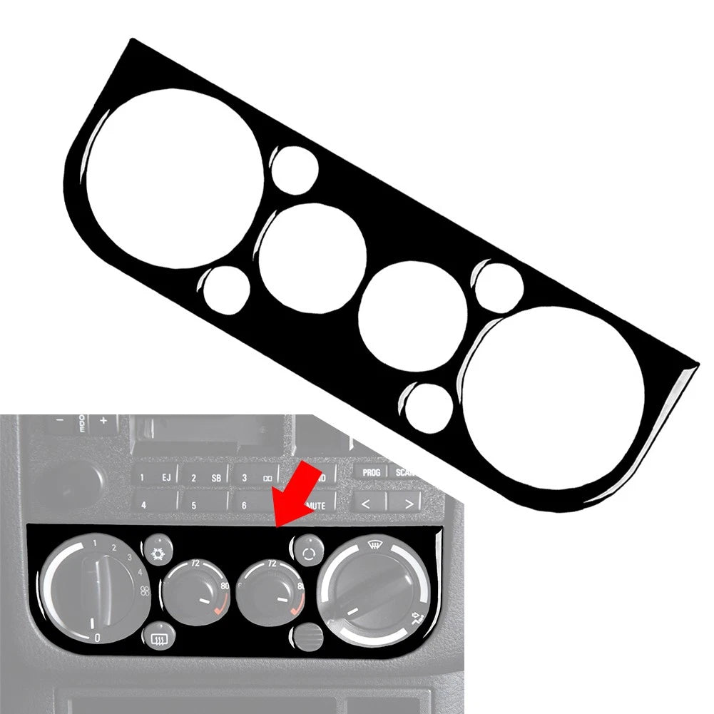 Glossy Black AC Climate Control Panel Cover Trim for BMW 3 Series E36 (1991–1999)