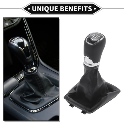 5 Speed Gear Shifter Knob with Cover for Skoda Octavia III (2012–2021)