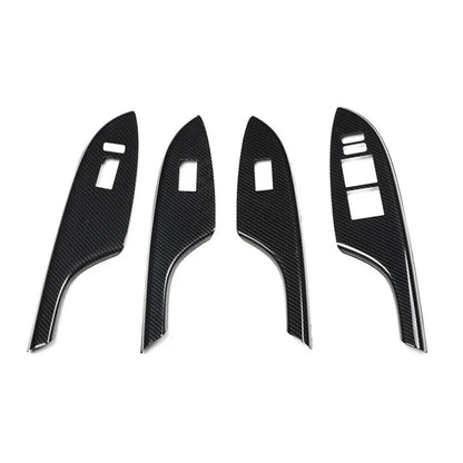 ABS Carbon Fiber Door Window Switch Cover Trim for Toyota Corolla (2007–2013)
