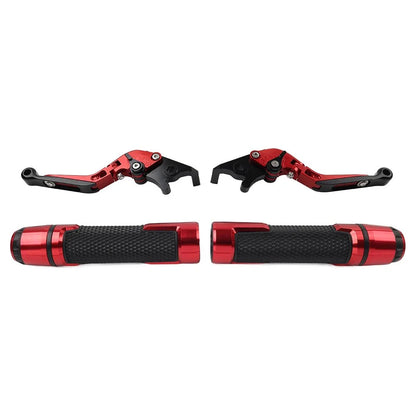Folding Extendable Brake Clutch Levers & Handlebar Grips for BMW C650GT C600 (2012-2018)
