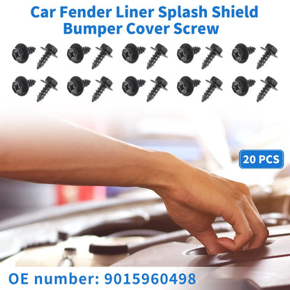 20 Pcs Fender Liner Splash Shield Bumper Cover Screw for Scion XD (2008–2014)