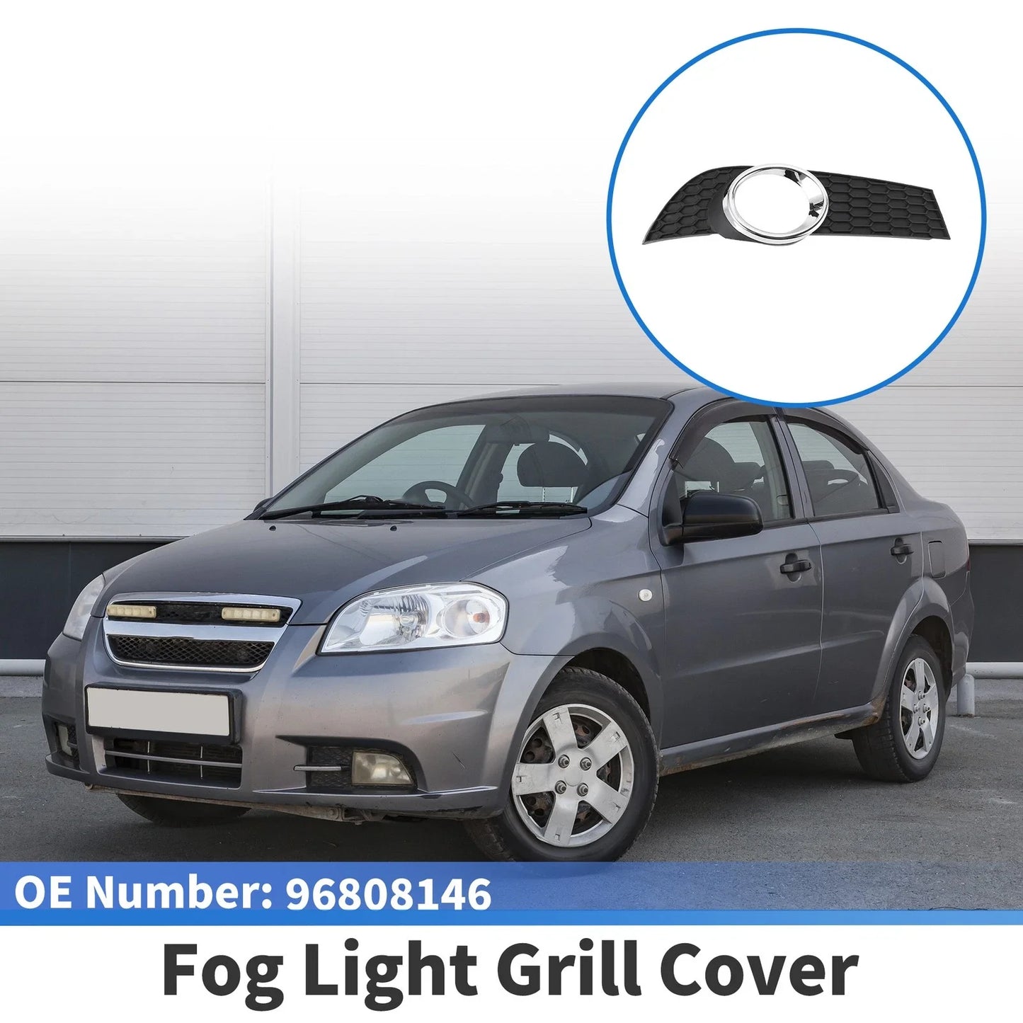 Front Right Fog Light Grill for Chevrolet Aveo (2009-2011)