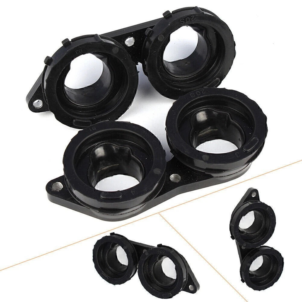 Set of 4 Carburetor Joint Intake Manifold Boots for Yamaha FZ6R XJ6 (2009–2017)