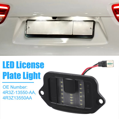 2X White LED License Plate Light 4R3Z-13550-AA for Ford Mustang (2005–2009)