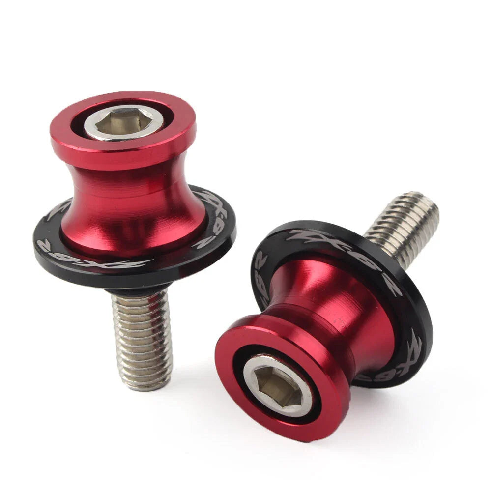 8MM Red Swingarm Spools Slider Stand Screws for KAWASAKI ZX6R (2012-2021)