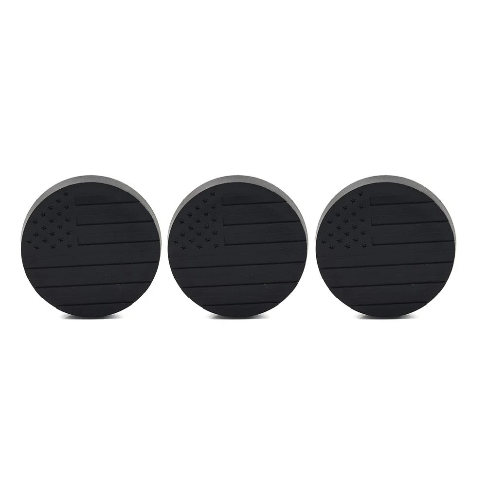 3 x Lock Door Key Hole Socket Cover Trim for Jeep Wrangler TJ JK JL JT