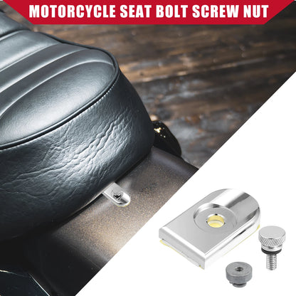 Seat Bolt Screw Set with Cover Nut for Harley Davidson