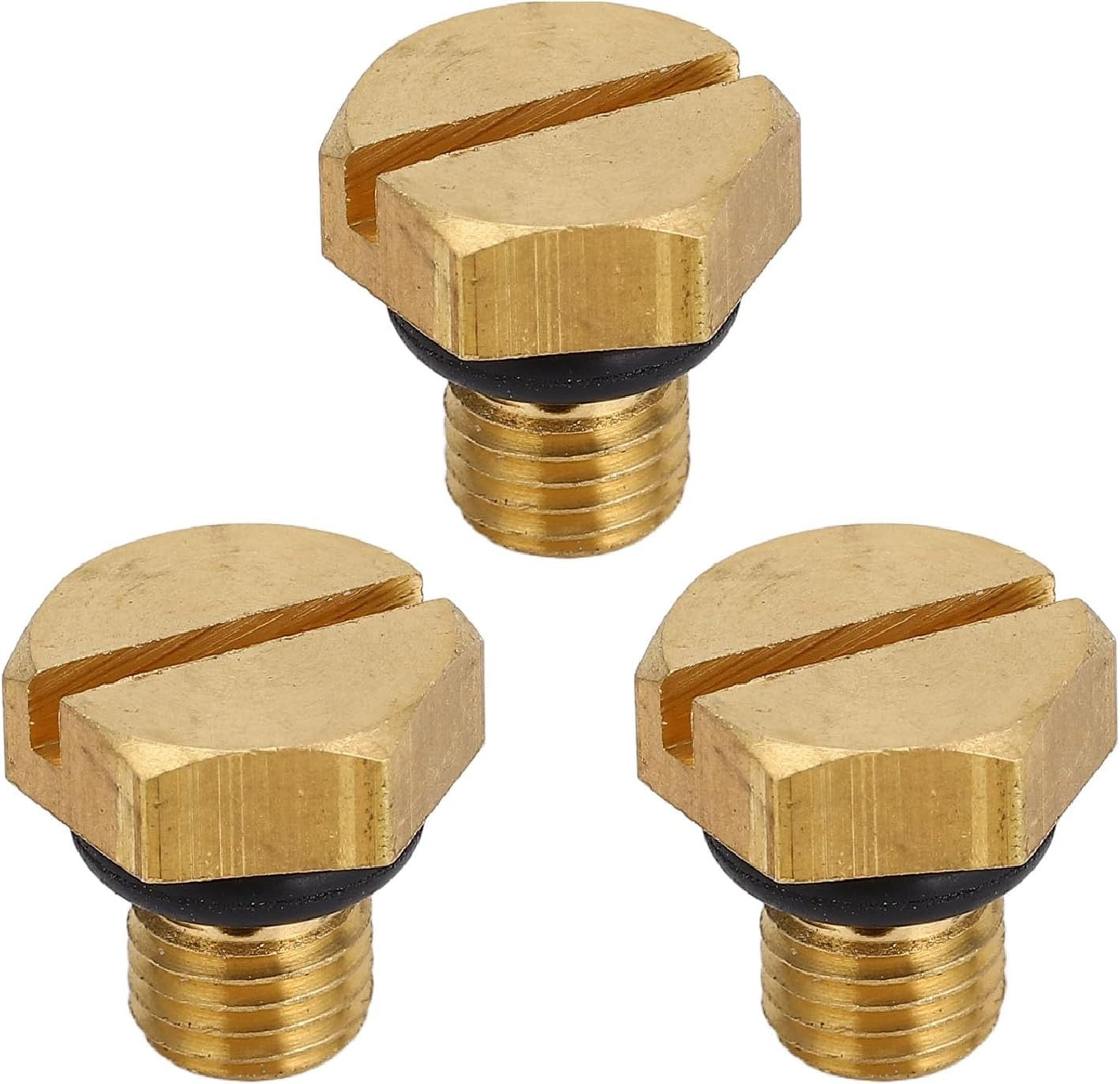 3 Pcs Drain Screws with O-Ring for Yamaha