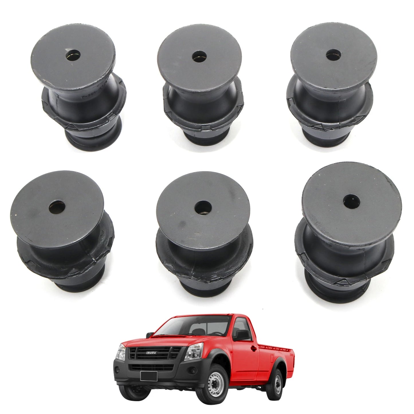 Set of 4 Cabin Mount Rubber Bushings for Isuzu D-Max (RT50 RT85)
