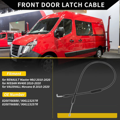 Door Bowden Handle Release Cable for Renault Master, Nissan NV400 (2010–2023)
