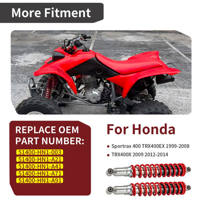 2X Front Shock Absorber for Honda Sportrax 400 (2000–2009)