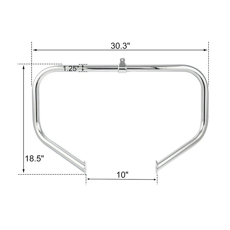 Vented Fairing Engine Guard Crash Bar Speaker for Harley Touring (2009 - 2013)