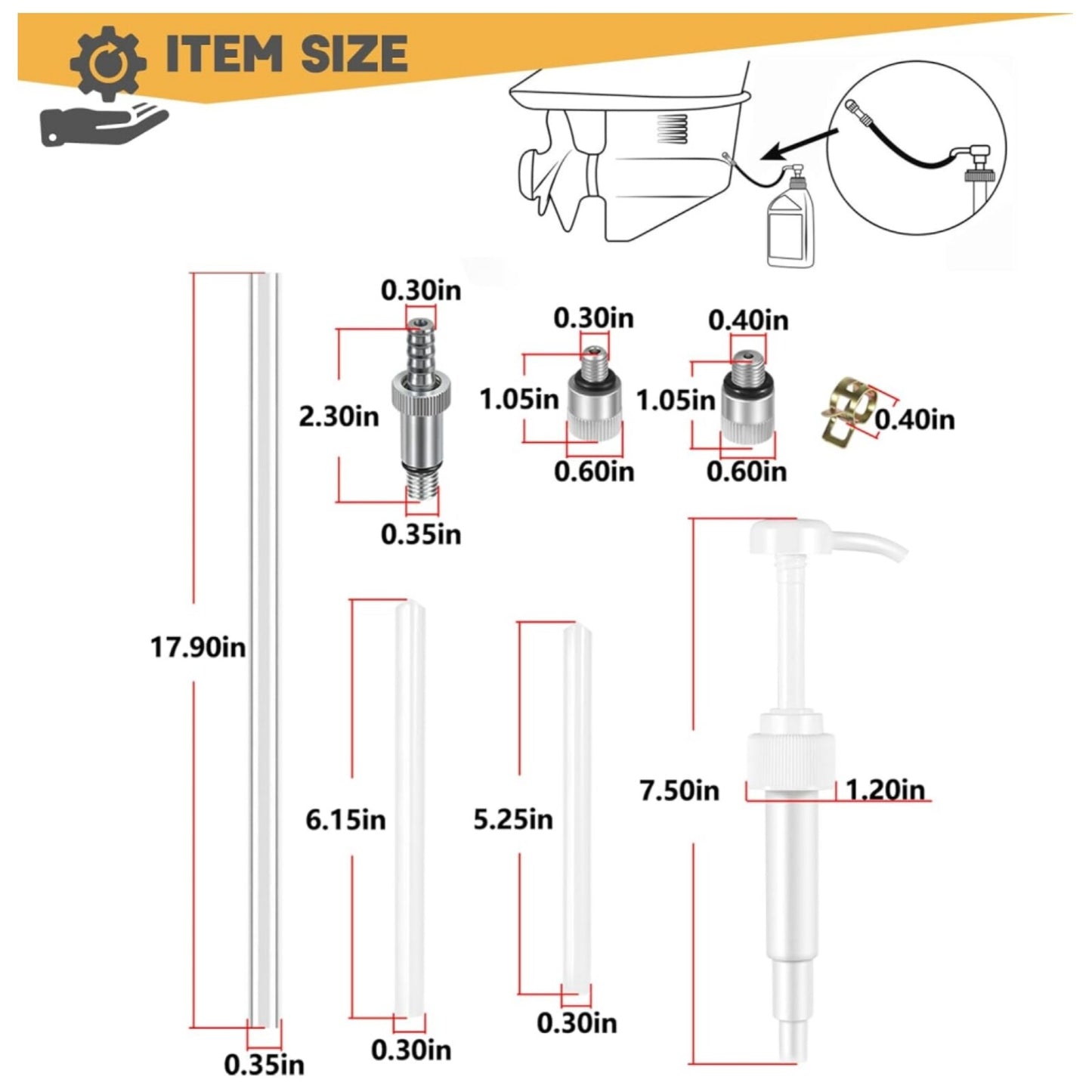 Lube Pump for Marine Outboard/Inboard/Sterndrive