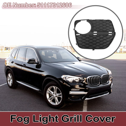 1 Pc Fog Light Grill for BMW X6 (2012–2014) No. 51117312606 Black